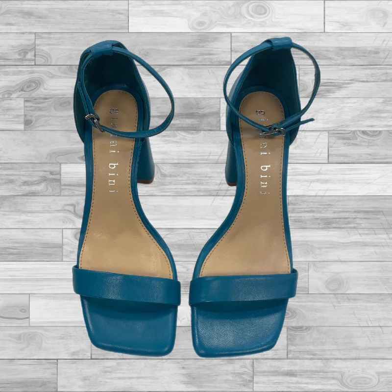 Shoes Heels Block By Gianni Bini In Blue, Size: 7.5---Fashionable Kitten Heels for Date Night