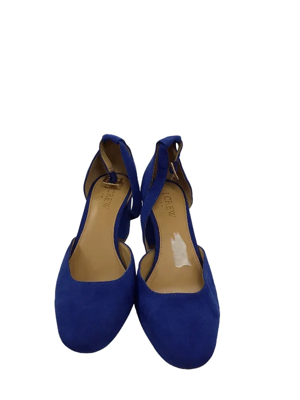 Shoes Heels Block By J. Crew In Blue, Size: 6---Fashionable Kitten Heels for Date Night