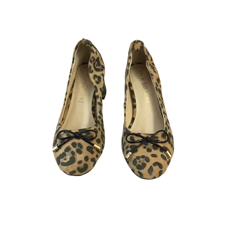 Shoes Heels Block By Jack Rogers In Animal Print, Size: 5.5---Fashionable Kitten Heels for Date Night