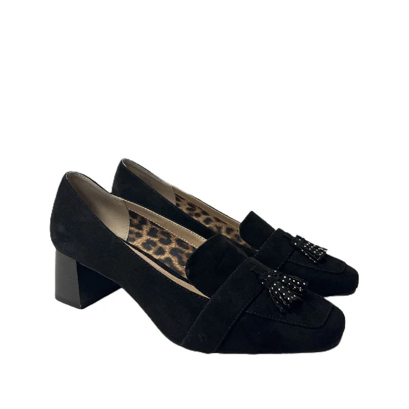 Shoes Heels Block By Kelly And Katie In Black, Size: 10---Fashionable Kitten Heels for Date Night