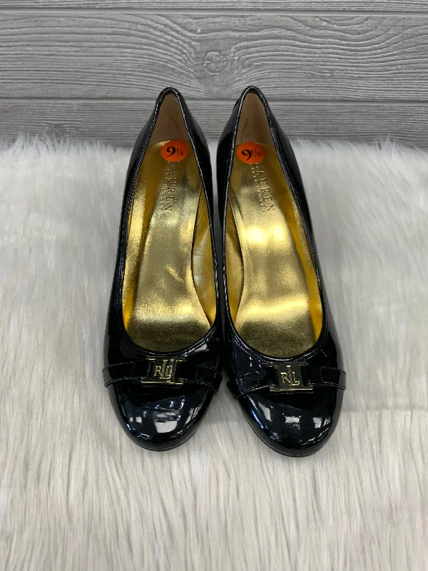 Shoes Heels Block By Lauren By Ralph Lauren In Black, Size: 9.5---Fashionable Kitten Heels for Date Night