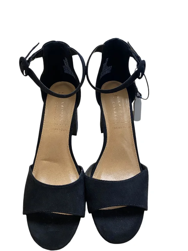 Shoes Heels Block By Lc Lauren Conrad In Black, Size: 8.5---Fashionable Kitten Heels for Date Night