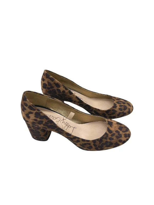 Shoes Heels Block By Libby Edelman In Leopard Print, Size: 7.5---Fashionable Kitten Heels for Date Night