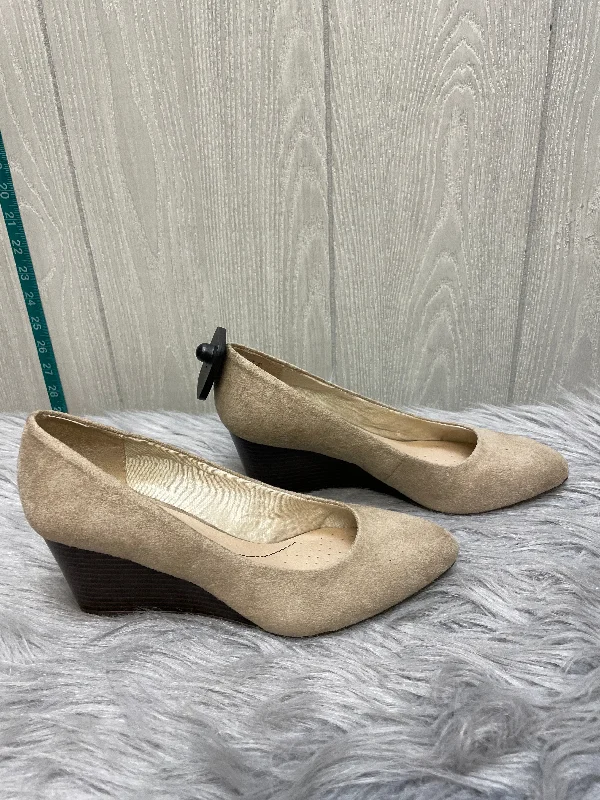 Shoes Heels Block By Life Stride In Tan, Size: 7.5---Fashionable Kitten Heels for Date Night