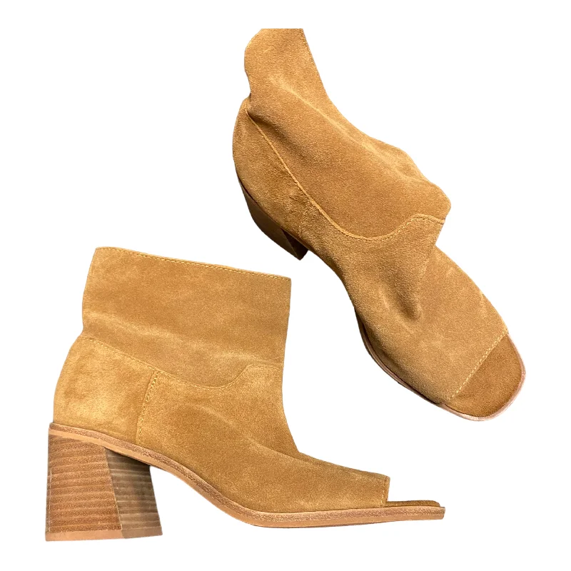 Shoes Heels Block By Lucky Brand In Brown, Size: 8.5---Fashionable Kitten Heels for Date Night