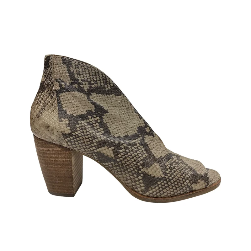 Shoes Heels Block By Lucky Brand In Snakeskin Print---Fashionable Kitten Heels for Date Night