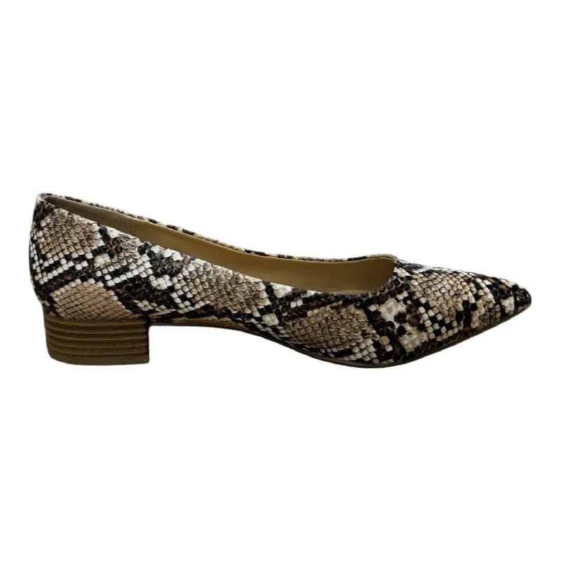 Shoes Heels Block By Lulus In Animal Print, Size: 6.5---Fashionable Kitten Heels for Date Night