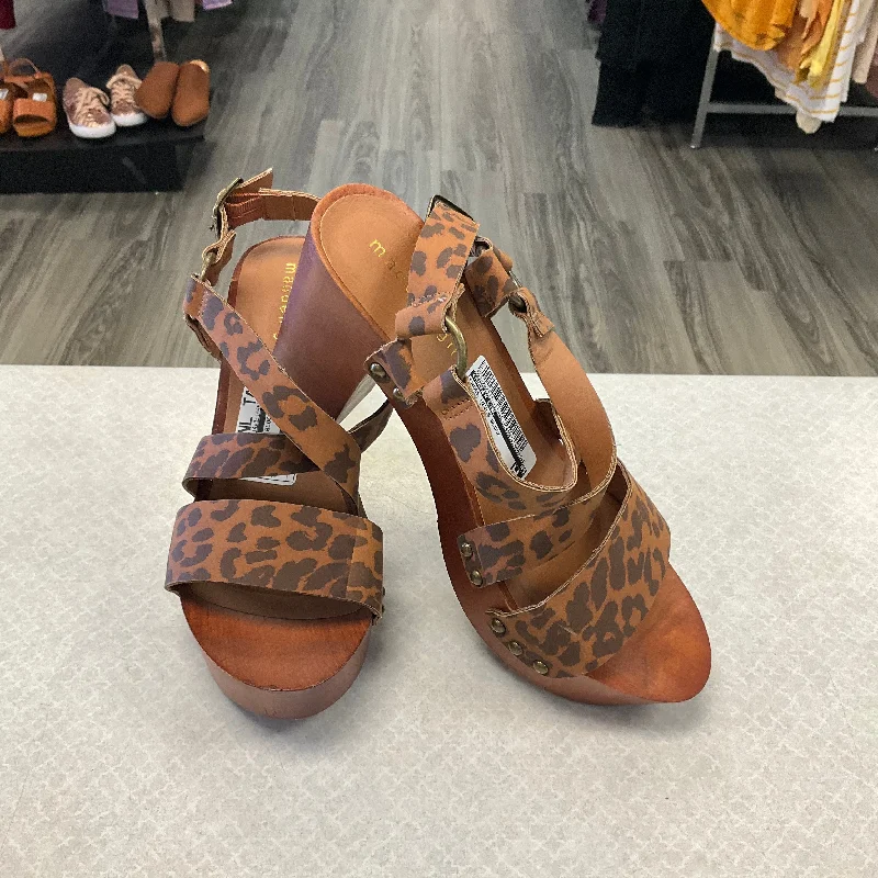 Shoes Heels Block By Madden Girl In Animal Print, Size: 8.5---Fashionable Kitten Heels for Date Night