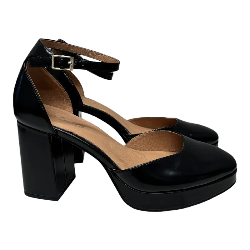 Shoes Heels Block By Madewell In Black, Size: 10.5---Fashionable Kitten Heels for Date Night