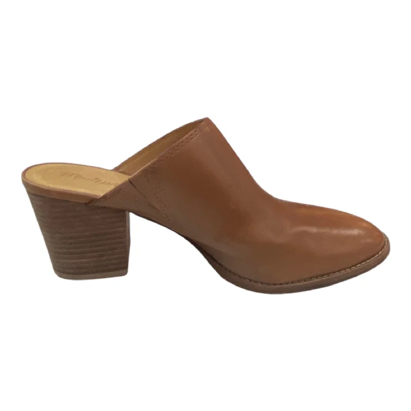 Shoes Heels Block By Madewell In Brown, Size: 8---Fashionable Kitten Heels for Date Night