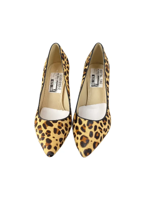 Shoes Heels Block By Marc Fisher In Animal Print, Size: 7.5---Fashionable Kitten Heels for Date Night