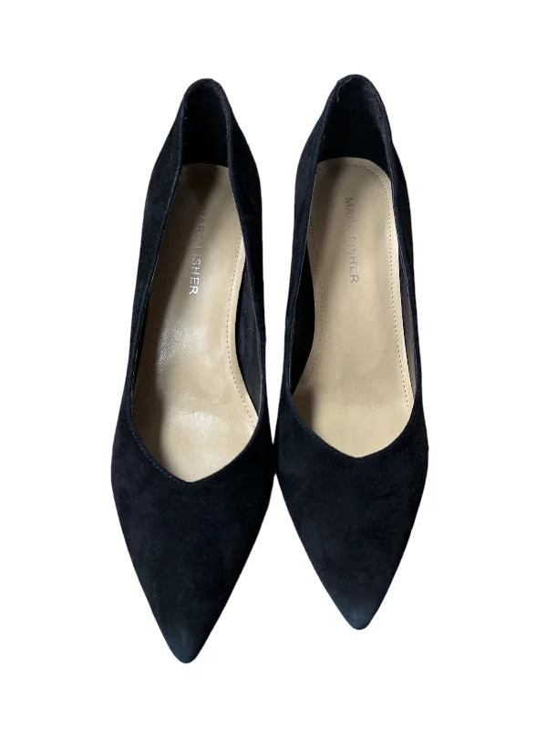 Shoes Heels Block By Marc Fisher In Black, Size: 6.5---Fashionable Kitten Heels for Date Night