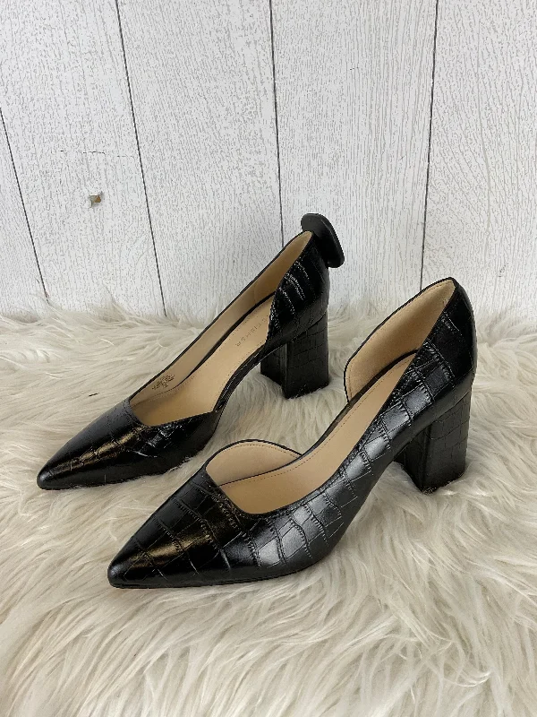 Shoes Heels Block By Marc Fisher In Black, Size: 7.5---Fashionable Kitten Heels for Date Night