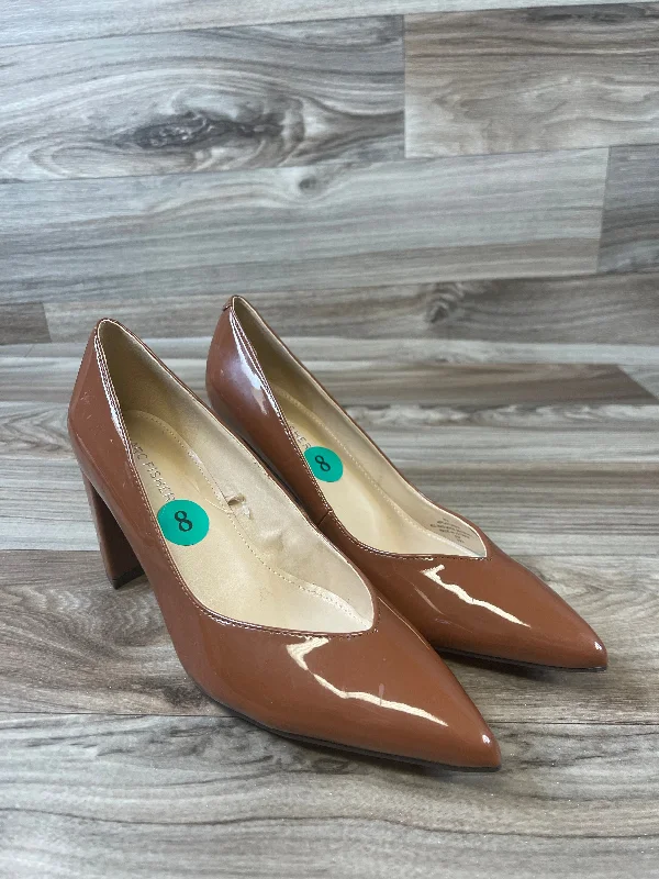 Shoes Heels Block By Marc Fisher In Brown, Size: 8---Fashionable Kitten Heels for Date Night