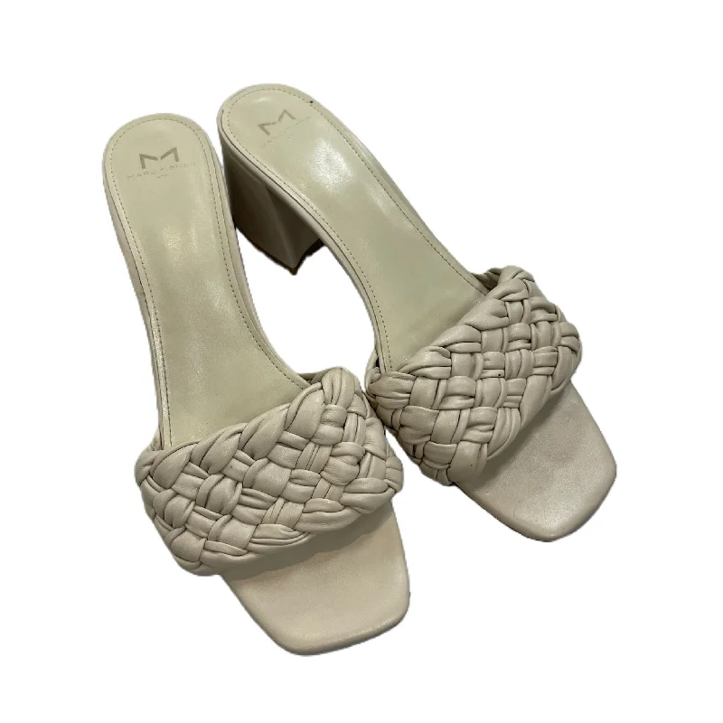 Shoes Heels Block By Marc Fisher In Cream, Size: 11---Fashionable Kitten Heels for Date Night