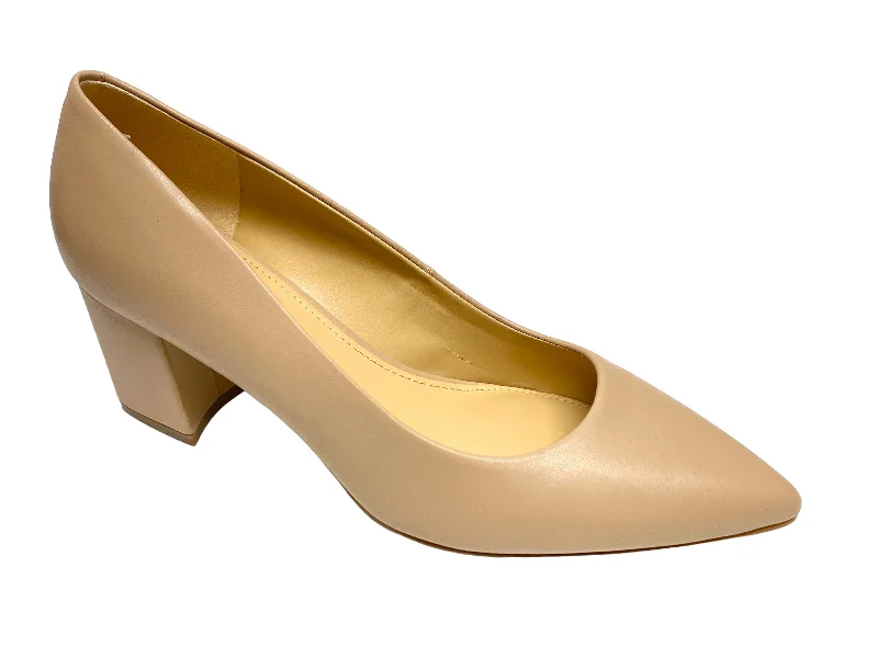 Shoes Heels Block By Marc Fisher In Tan, Size: 9.5---Fashionable Kitten Heels for Date Night