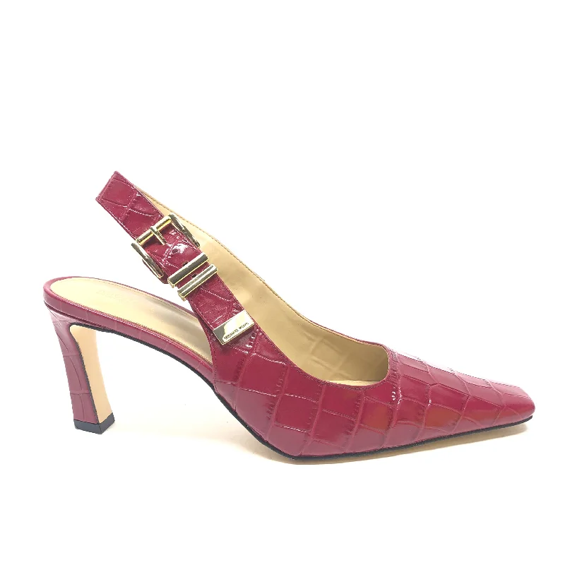 Shoes Heels Block By Michael By Michael Kors In Red, Size: 9---Fashionable Kitten Heels for Date Night