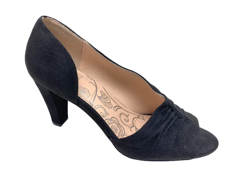 Shoes Heels Block By Mootsies Tootsies In Black, Size: 7.5---Fashionable Kitten Heels for Date Night