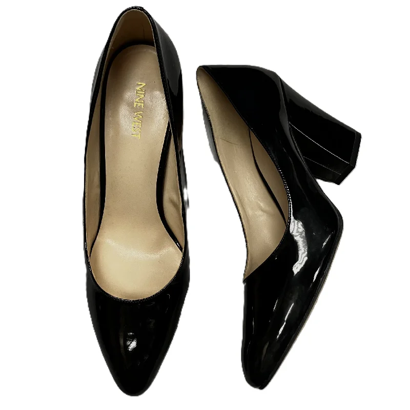 Shoes Heels Block By Nine West In Black, Size: 10---Fashionable Kitten Heels for Date Night