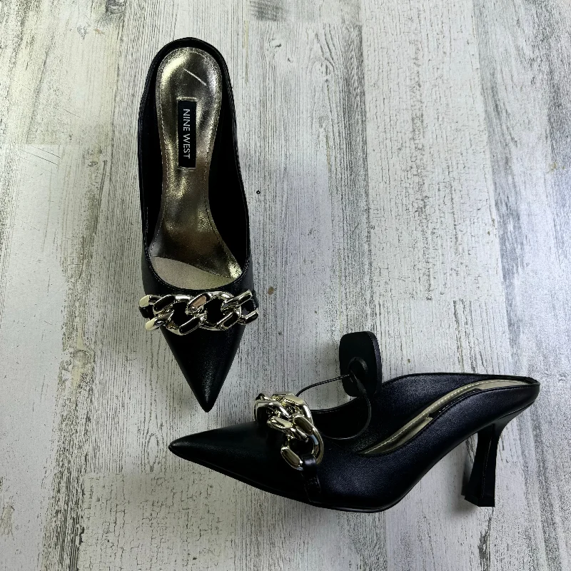 Shoes Heels Block By Nine West In Black, Size: 6---Fashionable Kitten Heels for Date Night