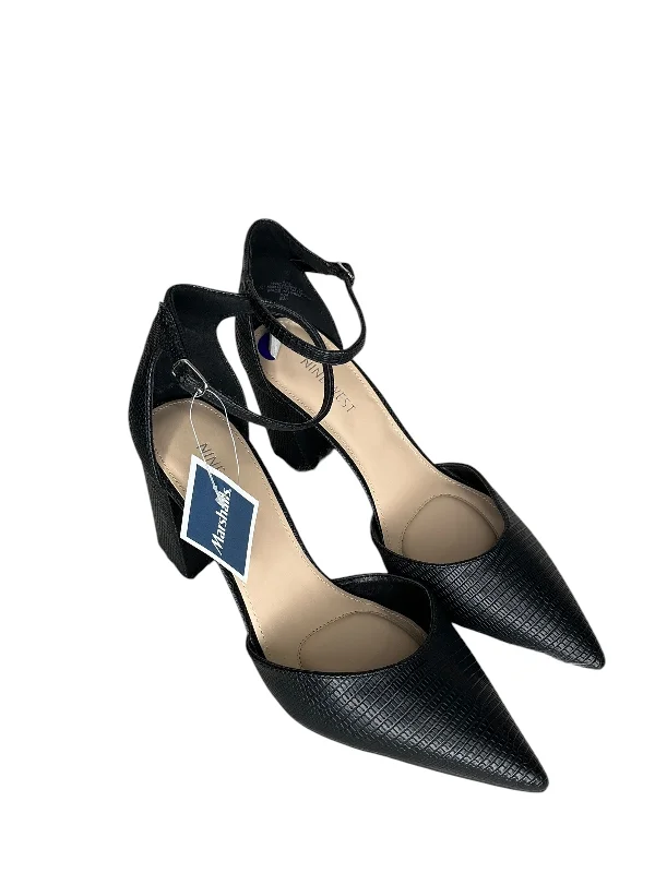 Shoes Heels Block By Nine West In Black, Size: 8.5---Fashionable Kitten Heels for Date Night