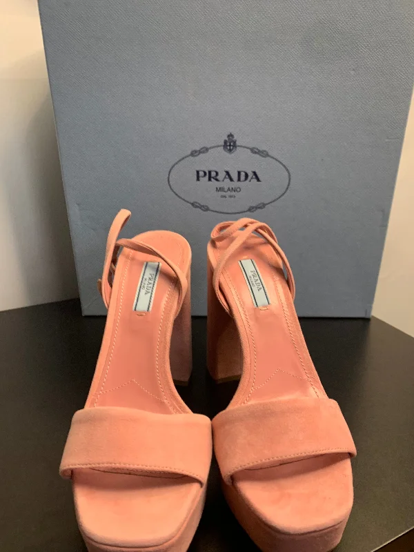 Shoes Heels Block By Prada  Size: 8---Fashionable Kitten Heels for Date Night