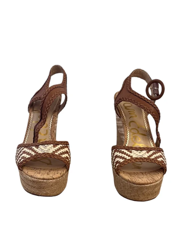 Shoes Heels Block By Sam Edelman In Tan, Size: 7---Fashionable Kitten Heels for Date Night