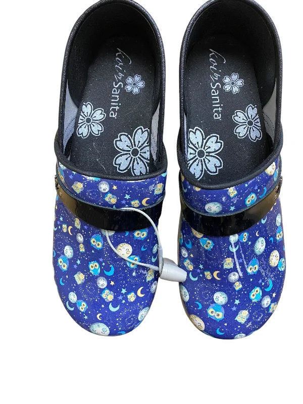 Shoes Heels Block By Sanita In Blue---Fashionable Kitten Heels for Date Night