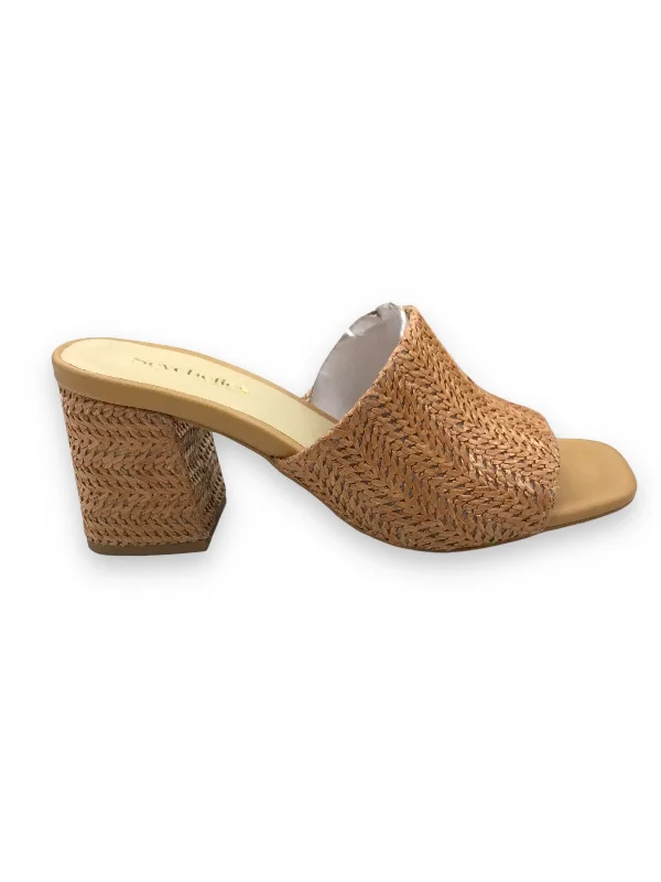 Shoes Heels Block By Seychelles In Tan, Size: 7---Fashionable Kitten Heels for Date Night