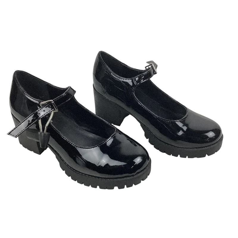 Shoes Heels Block By Soda In Black, Size: 7.5---Fashionable Kitten Heels for Date Night