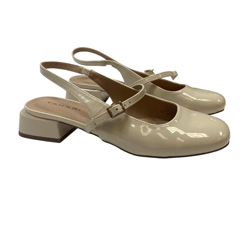 Shoes Heels Block By Tahari By Arthur Levine In Cream, Size: 8---Fashionable Kitten Heels for Date Night