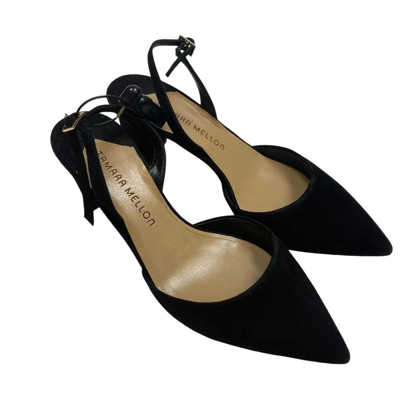 Shoes Designer By Tamara Mellon In Black, Size: 6---Fashionable Kitten Heels for Date Night