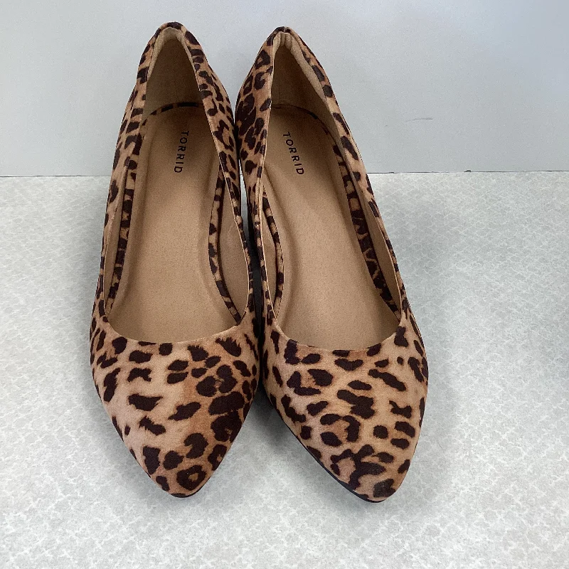 Shoes Heels Block By Torrid In Animal Print, Size: 11---Fashionable Kitten Heels for Date Night