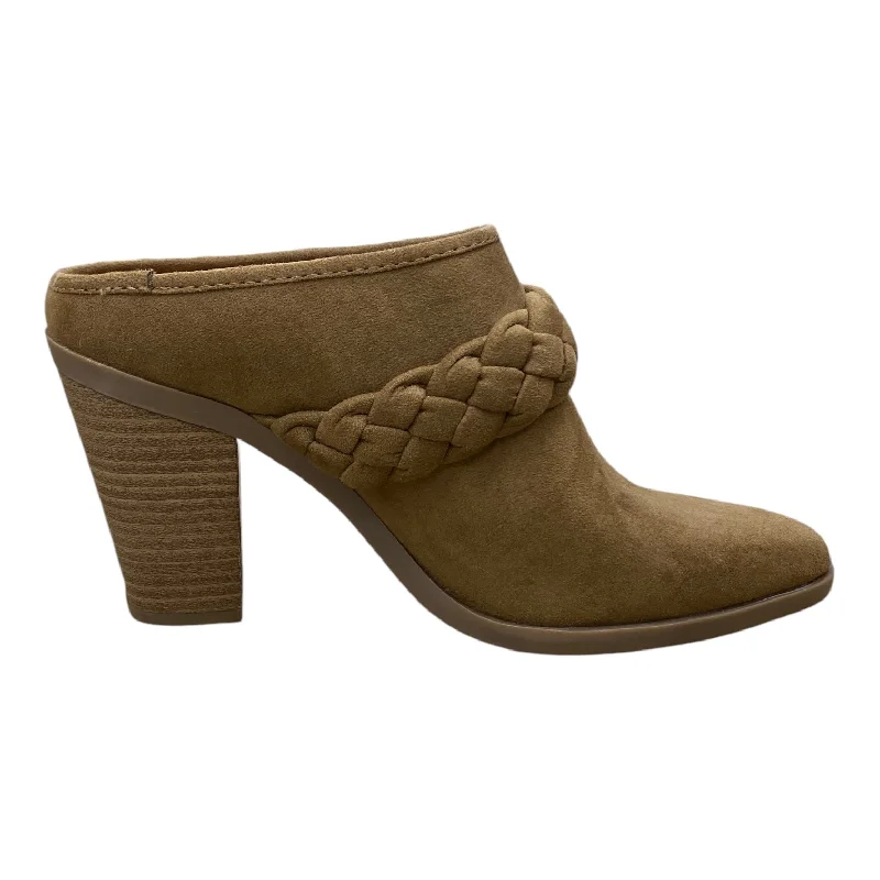 Shoes Heels Block By Universal Thread In Tan, Size: 7---Fashionable Kitten Heels for Date Night