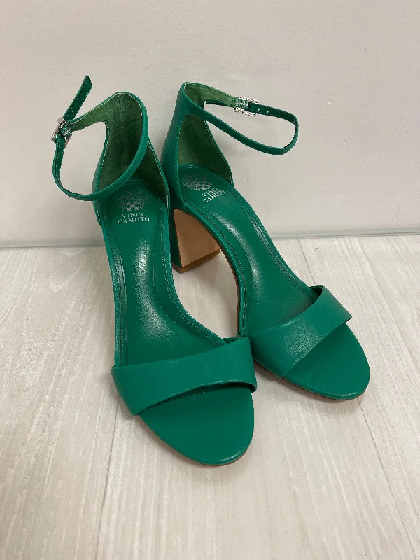 Shoes Heels Block By Vince Camuto In Green, Size: 9---Fashionable Kitten Heels for Date Night