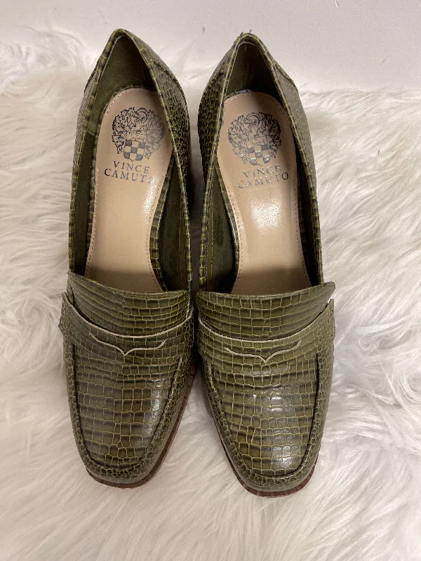 Shoes Heels Block By Vince Camuto In Green, Size: 9.5---Fashionable Kitten Heels for Date Night