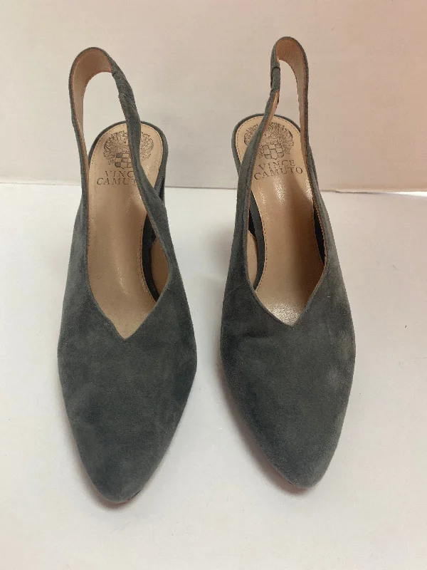 Shoes Heels Block By Vince Camuto In Grey, Size: 7---Fashionable Kitten Heels for Date Night