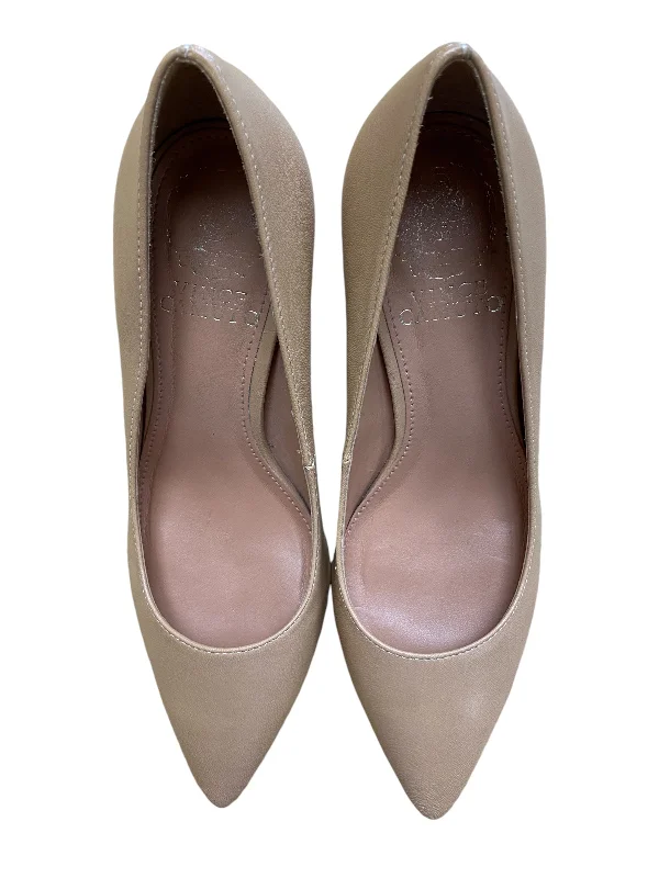 Shoes Heels Block By Vince Camuto In Tan, Size: 5---Fashionable Kitten Heels for Date Night