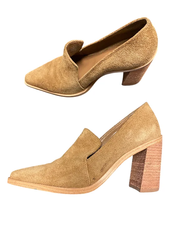 Shoes Heels Block By Vince Camuto In Tan, Size: 6---Fashionable Kitten Heels for Date Night