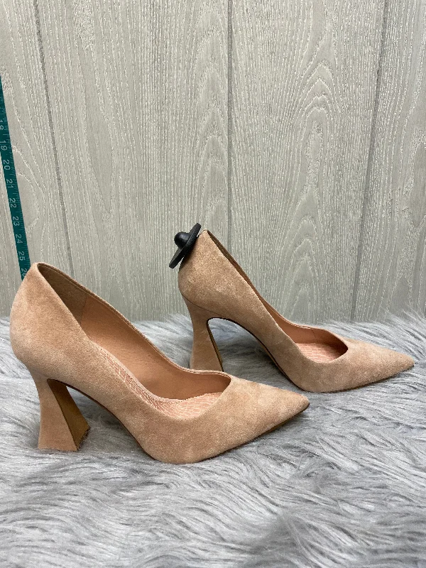 Shoes Heels Block By Vince Camuto In Tan, Size: 7.5---Fashionable Kitten Heels for Date Night