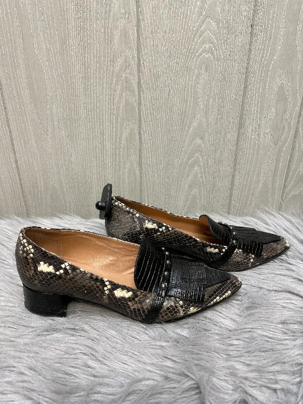 Shoes Heels Block By Zara In Snakeskin Print, Size: 7---Fashionable Kitten Heels for Date Night