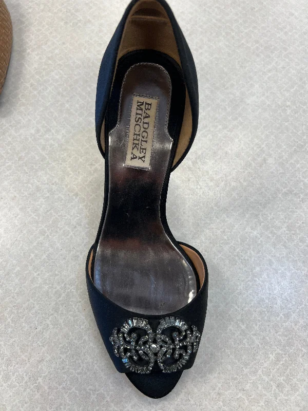 Shoes Heels D Orsay By Badgley Mischka In Black, Size: 7.5---Fashionable Kitten Heels for Date Night