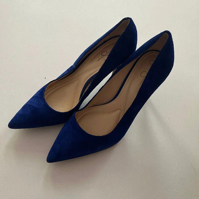 Shoes Heels D Orsay By Jessica Simpson In Royal Blue, Size: 9---Fashionable Kitten Heels for Date Night