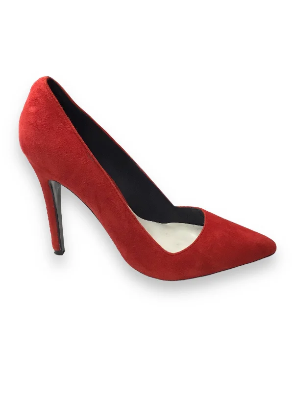 Stiletto Heel Pumps with Perfect Fit--Shoes Heels Stiletto By Alice + Olivia In Red, Size: 7.5-Fashionable & Classic