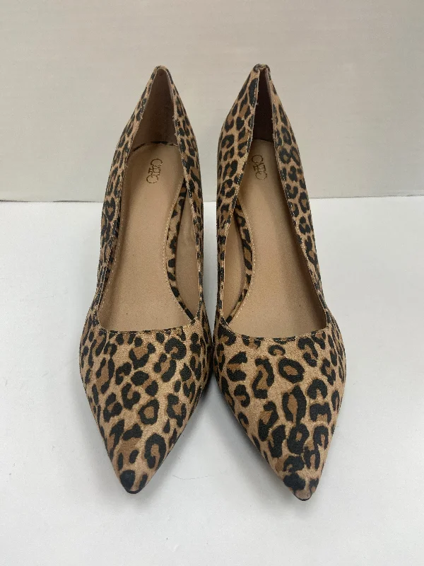 Stiletto Heel Pumps with Perfect Fit--Shoes Heels Stiletto By Cato In Animal Print, Size: 12-Fashionable & Classic