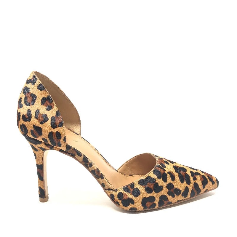 Stiletto Heel Pumps with Perfect Fit--Shoes Heels Stiletto By J. Crew In Animal Print, Size: 8-Fashionable & Classic