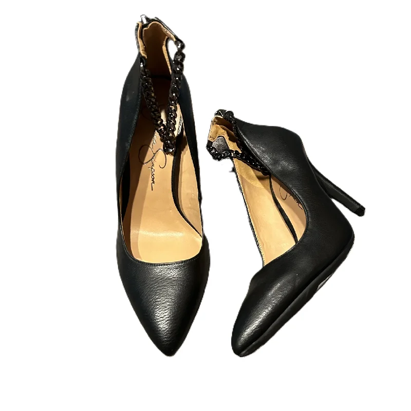 Stiletto Heel Pumps with Perfect Fit--Shoes Heels Stiletto By Jessica Simpson In Black, Size: 6.5-Fashionable & Classic