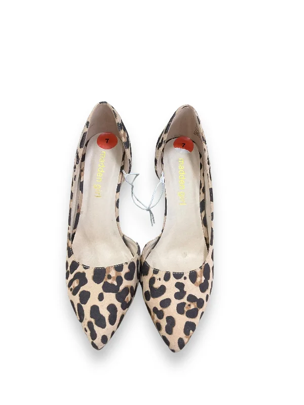 Stiletto Heel Pumps with Perfect Fit--Shoes Heels Stiletto By Madden Girl In Animal Print, Size: 7-Fashionable & Classic