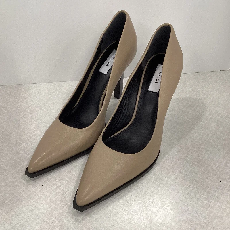 Stiletto Heel Pumps with Perfect Fit--Shoes Heels Stiletto By Reiss In Beige, Size: 10-Fashionable & Classic