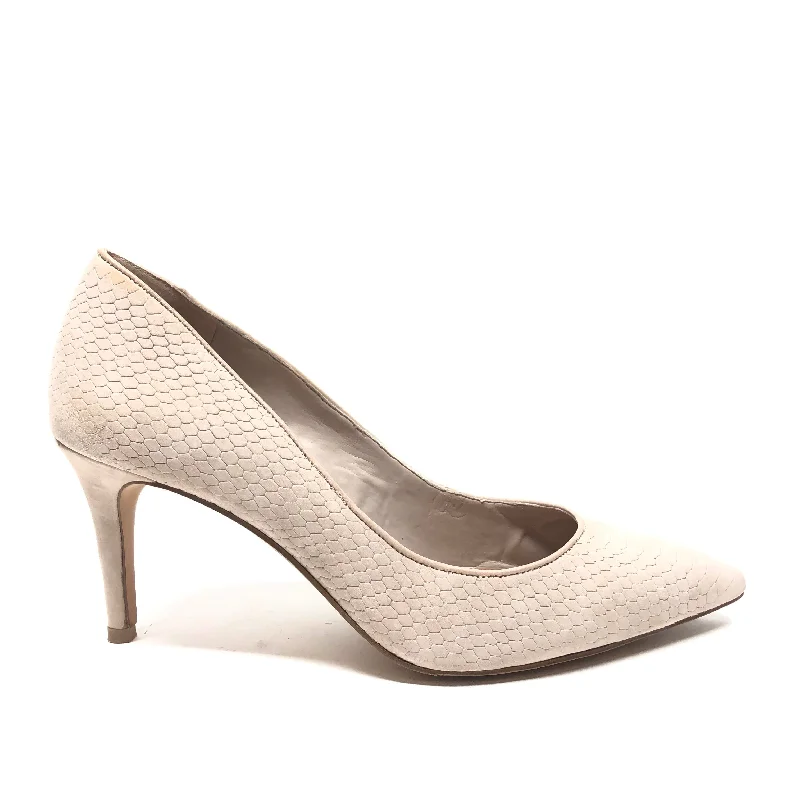 Stiletto Heel Pumps with Perfect Fit--Shoes Heels Stiletto By Vince Camuto In Beige, Size: 8.5-Fashionable & Classic